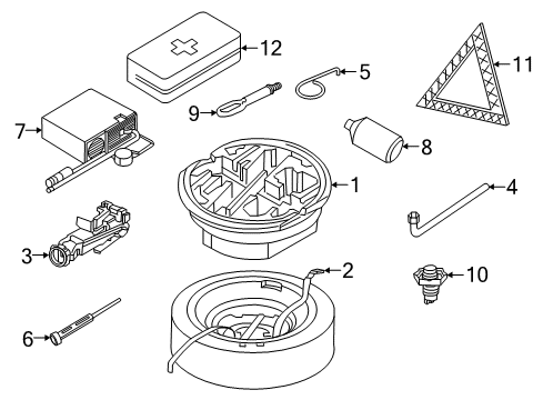 2016 Volkswagen Jetta Jack & Components Diagram