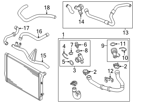2021 Volkswagen Jetta Hoses, Lines & Pipes Diagram 4