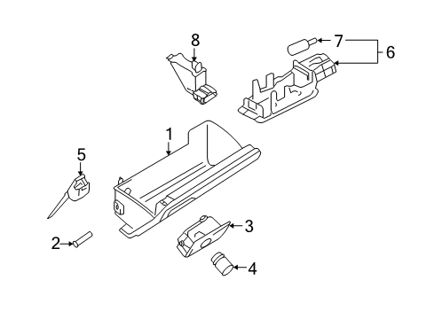 2006 Volkswagen Rabbit Glove Box Diagram