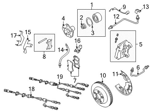 2010 Volkswagen Touareg Brake Components Diagram 2