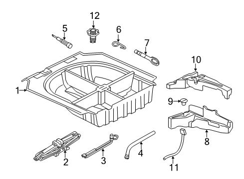 2020 Volkswagen GTI Jack & Components