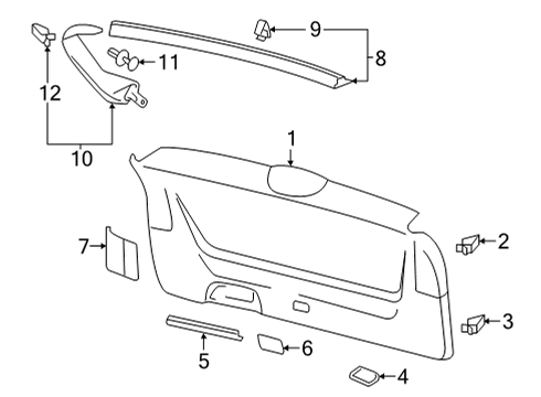 2025 Volkswagen Atlas Cross Sport Interior Trim - Lift Gate
