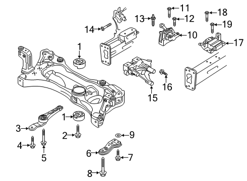2020 Volkswagen Arteon Engine & Trans Mounting Diagram