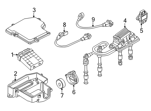 1999 Volkswagen Passat Crankshaft Position Sensor Diagram for 050-906-433