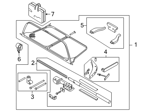 2008 Volkswagen Eos Air Deflector - Top