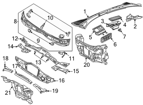 2024 Volkswagen ID.4 Floor Pan Diagram for 1EA-813-115-E