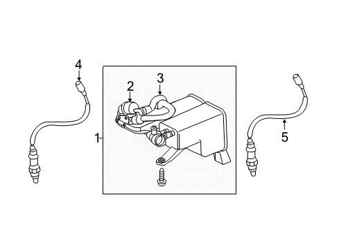 2017 Volkswagen Touareg Emission Components Diagram