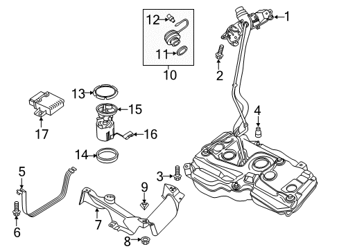 2021 Volkswagen Tiguan Fuel System Components Diagram 2