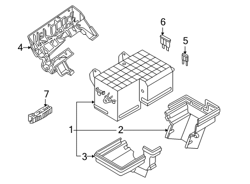 2004 Volkswagen Phaeton Fuse & Relay Diagram 2