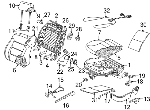 2000 Volkswagen Golf Protect Plate Diagram for 1J0-881-745