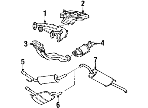 1993 Volkswagen Passat Exhaust System Diagram 2