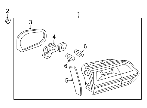 2015 Volkswagen Golf SportWagen Backup Lamps Diagram