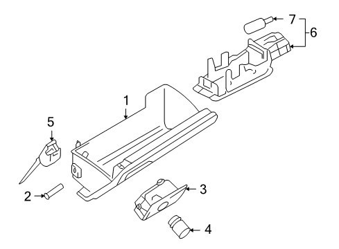 2012 Volkswagen Eos Glove Box Diagram