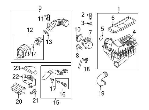 2012 Volkswagen Jetta Air Intake - Air Diagram 4