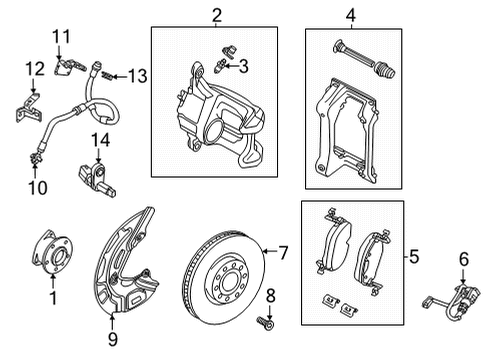 2021 Volkswagen ID.4 Brake Components Diagram 2