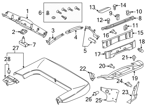 2018 Volkswagen Beetle Interior Trim - Top Diagram