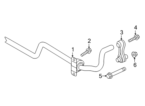 2020 Volkswagen Atlas Cross Sport Stabilizer Bar & Components Diagram 4