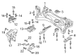 Diagram for Volkswagen Tiguan Crossmember Bushing - 5Q0-198-037-F