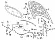 Diagram for Volkswagen ID. Buzz Hood Release Cable - 4H0-823-543