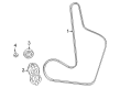 Diagram for Volkswagen Routan Timing Belt Idler Pulley - 7B0-903-341-B