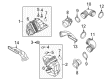 Diagram for Volkswagen Phaeton Air Duct - 3D0-129-617-AL
