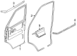 Diagram for Volkswagen EuroVan Door Seal - 701-837-706