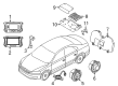 Diagram for Volkswagen Passat Car Speakers - 561-035-411-L