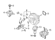 Diagram for Volkswagen Brake Booster Vacuum Pump - 8E0-927-317-H