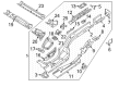 Diagram for Volkswagen Atlas Cross Sport Rear Crossmember - 3QF-803-183-B