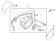 Diagram for Volkswagen Mirror Actuator - 561-959-578