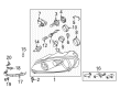 Diagram for Volkswagen Golf Light Socket - 5K0-971-671-A