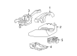 Diagram for Volkswagen Windshield Wiper Switch - 3C9-953-513-T-9B9
