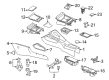 Diagram for Volkswagen Eos Cup Holder - 1K0-862-531-A-G0Z