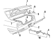 Diagram for Volkswagen Rabbit Tailgate Lock - 321-827-505-C