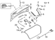 Diagram for Volkswagen Liftgate Lift Support - 3C8-827-550