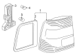 Diagram for Volkswagen Passat Tail Light - 3B5-945-096-L