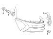 Diagram for Volkswagen Taos Headlight Screws - 6V0-945-246