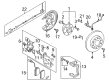Diagram for Volkswagen Tiguan Limited Brake Dust Shields - 5N0-615-612-D