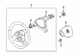 Diagram for Volkswagen Arteon Steering Wheel - 5G0-419-091-BB-E74