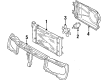 Diagram for Volkswagen Quantum Fan Shroud - 855-121-207