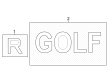 Diagram for Volkswagen Golf R Emblem - 2GA-853-675-G-2ZZ