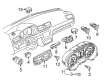Diagram for Volkswagen Passat Hazard Warning Switch - 561-953-509-C-FBY