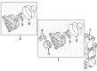 Diagram for Volkswagen Alternator Bracket - 06G-903-141-B