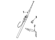 Diagram for Volkswagen Jetta Antenna Cable - 1HM-035-550-C