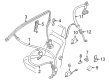 Diagram for Volkswagen Corrado Seat Belt - 535-880-708
