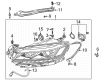 Diagram for Volkswagen Headlight - 561-941-036-B