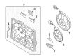 Diagram for Volkswagen Touareg Fan Shroud - 7L0-121-207-F