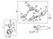 Diagram for Volkswagen Water Pump Gasket - 04L-121-119-F