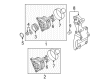 Diagram for Volkswagen Alternator Bracket - 038-903-139-AF