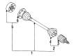 Diagram for Volkswagen Fox Axle Shaft - 305-407-271-3